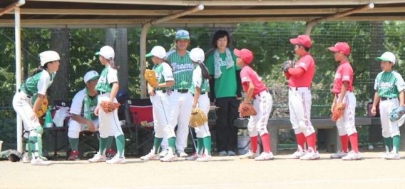 7月21日　山梨県の「塩山グリーンズ」さんと練習試合しました！